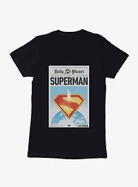 DC Comics Superman Daily Planet Front Page Womens T-Shirt