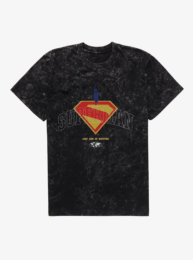 DC Comics Superman Last Son Of Krypton Mineral Wash T-Shirt
