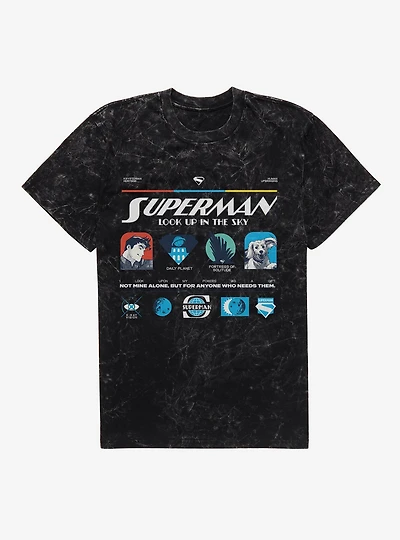 DC Comics Superman Kryptonian Heritage Mineral Wash T-Shirt