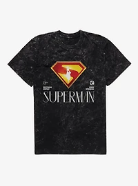 DC Comics Superman Human Upbringing Mineral Wash T-Shirt