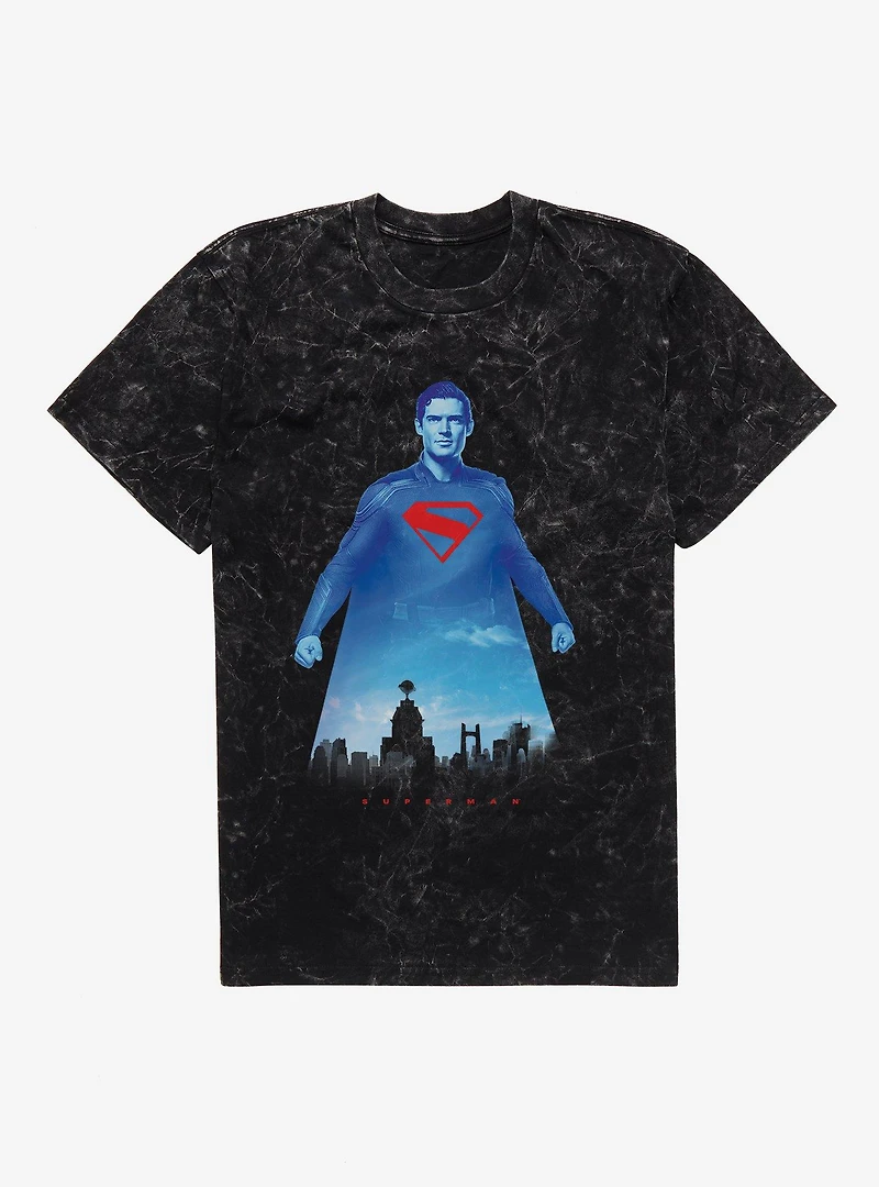 DC Comics Superman Protector Of Metropolis Mineral Wash T-Shirt