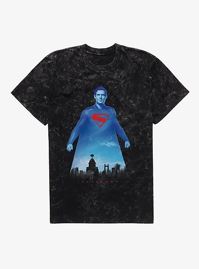 DC Comics Superman Protector Of Metropolis Mineral Wash T-Shirt