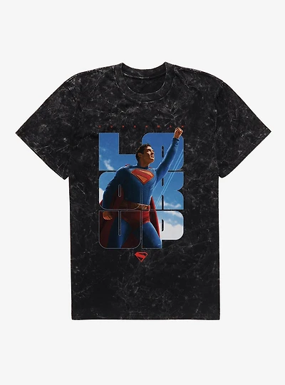 DC Comics Superman Look Up Mineral Wash T-Shirt