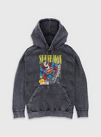 DC Comics Superman Vintage Mineral Wash Hoodie BoxLunch Exclusive