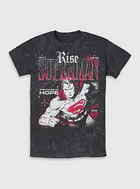 DC Comics Superman Rise Truth Justice Hope Mineral Wash T-Shirt BoxLunch Exclusive