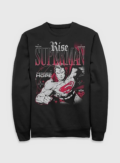 DC Comics Superman Rise Truth Justice Hope Sweatshirt BoxLunch Exclusive