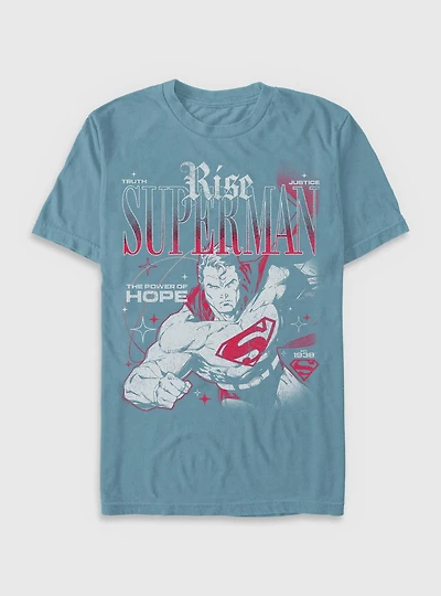 DC Comics Superman Rise Truth Justice Hope Garment Dye T-Shirt BoxLunch Exclusive