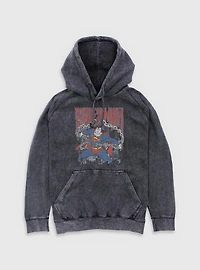 DC Comics Superman Unchained Mineral Wash Hoodie BoxLunch Exclusive