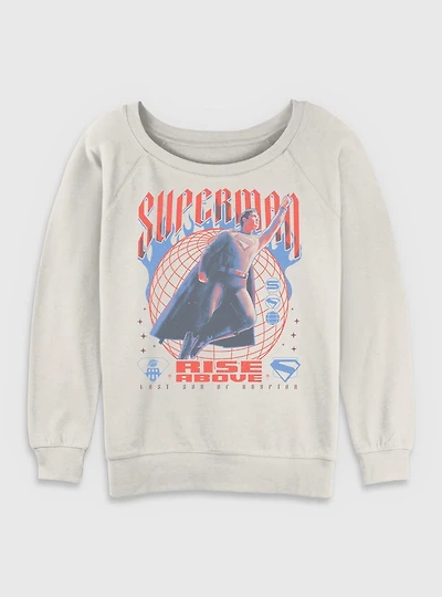 DC Comics Superman Rise Above Girls Slouchy Sweatshirt BoxLunch Exclusive