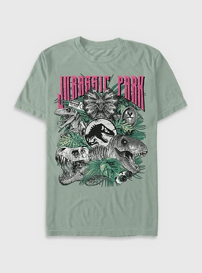 Jurassic Park Iconic Dinosaurs Garment Dye T-Shirt BoxLunch Exclusive