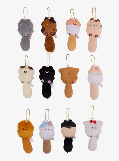 Big Tail Cats & Dogs Blind Assorted Plush Keychain
