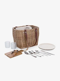 Terrabella Earth Friendly Handwoven Picnic Basket Set For 2