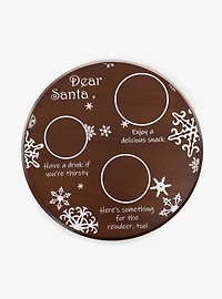 Dear Santa Milk & Cookies Serving Tray