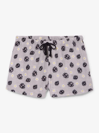 Studio Ghibli® Spirited Away Floral Soot Sprites Women's Plush Sleep Shorts - BoxLunch Exclusive