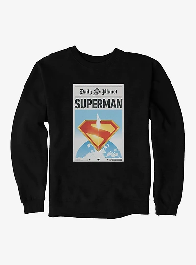 DC Comics Superman Daily Planet Front Page Sweatshirt