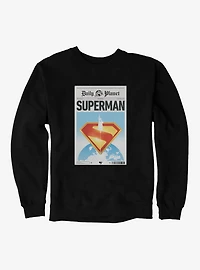 DC Comics Superman Daily Planet Front Page Sweatshirt