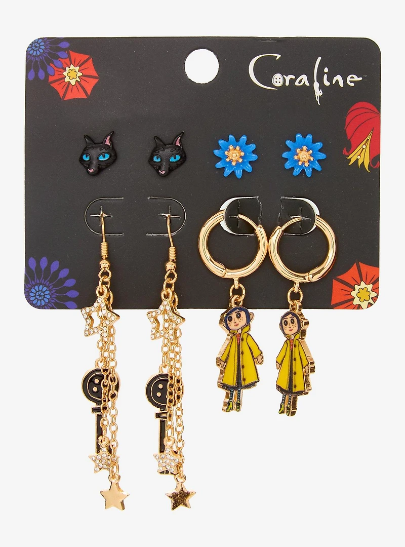 Coraline Icons Earring Set - BoxLunch Exclusive