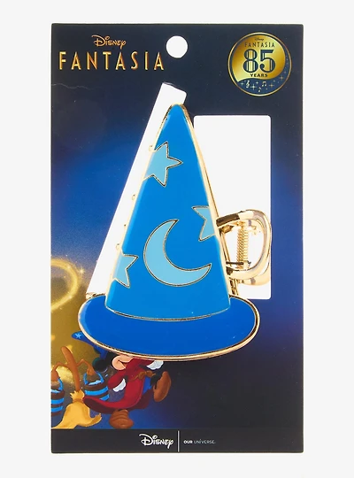 Disney Fantasia 85th Anniversary Sorcerer Mickey Hat Figural Metal Claw Clip — BoxLunch Exclusive