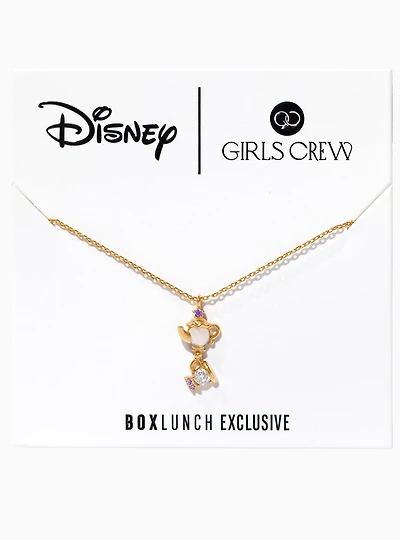 Girls Crew Disney Beauty and the Beast Mrs. Potts and Chip Necklace — BoxLunch Exclusive