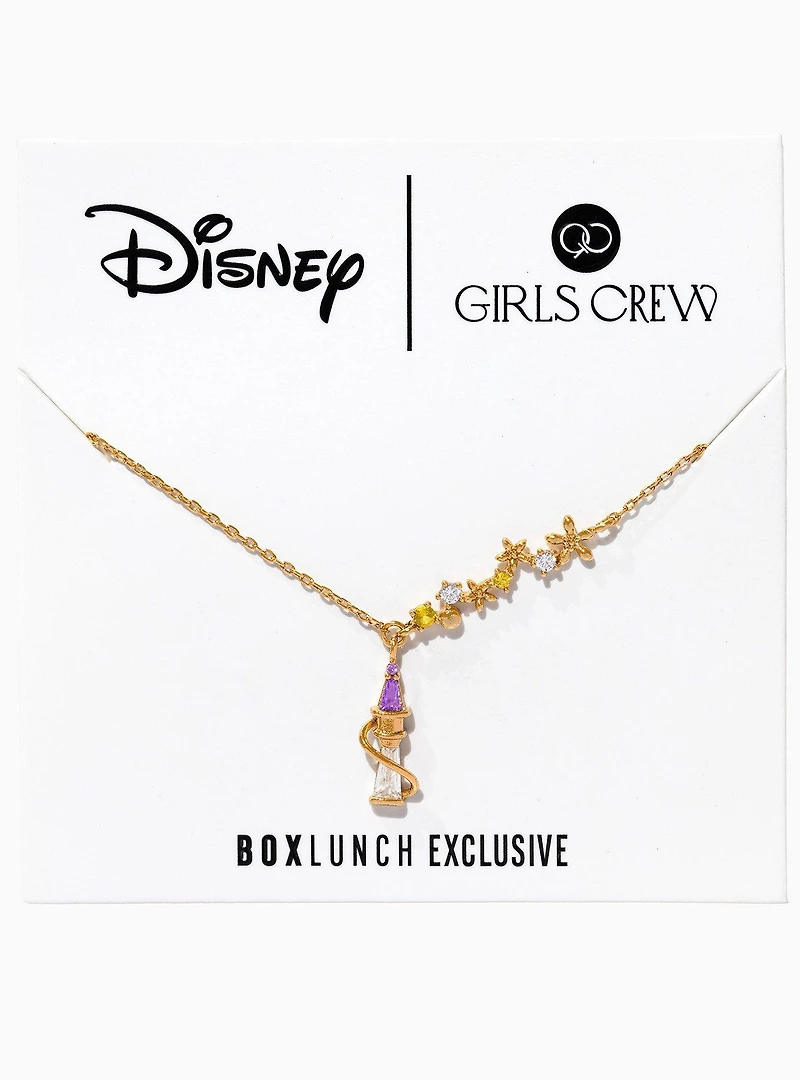 Girls Crew Disney Tangled Rapunzel's Tower Floral Necklace - BoxLunch Exclusive