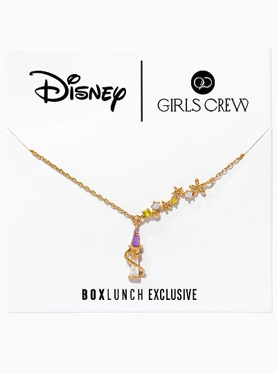 Girls Crew Disney Tangled Rapunzel's Tower Floral Necklace - BoxLunch Exclusive