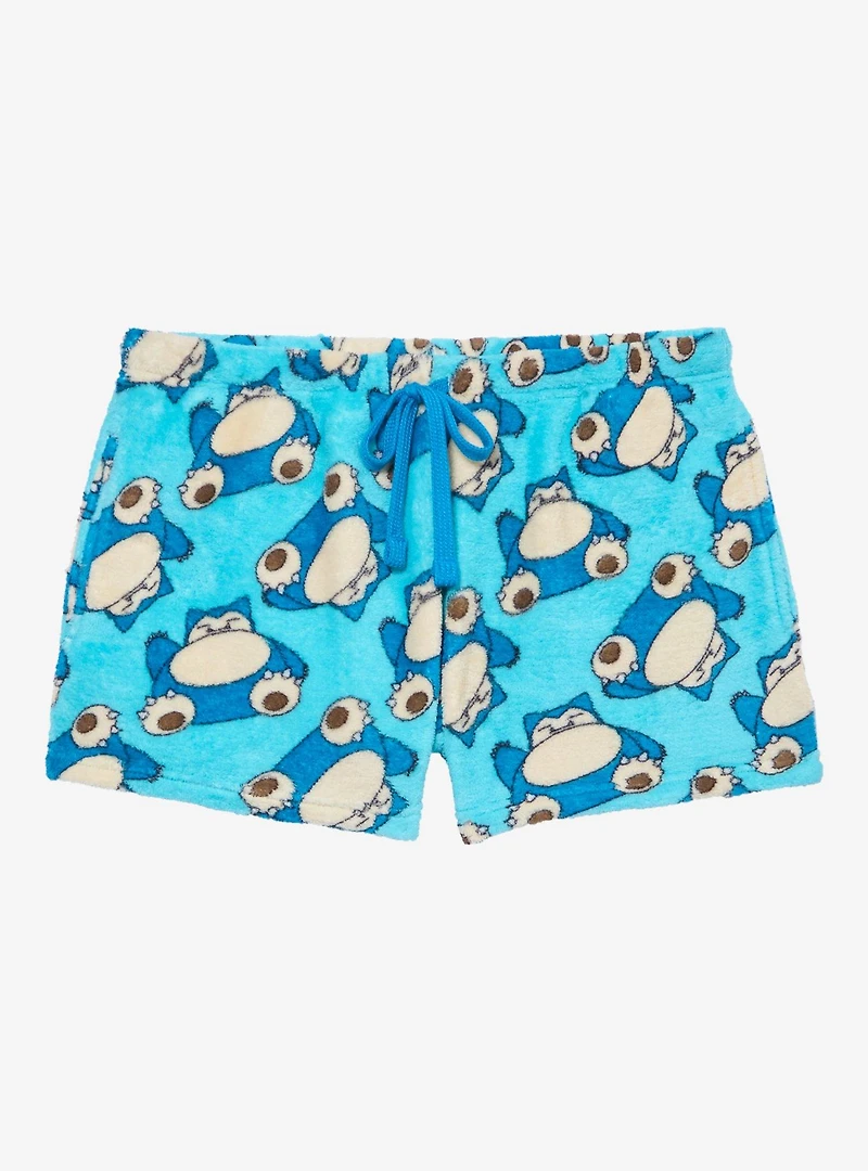 Pokémon Snorlax Allover Print Plush Sleep Shorts — BoxLunch Exclusive