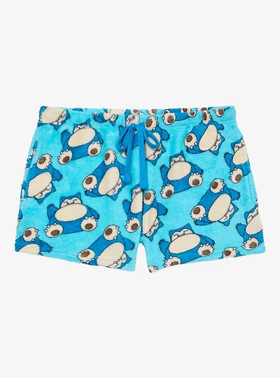 Pokémon Snorlax Allover Print Plush Sleep Shorts — BoxLunch Exclusive
