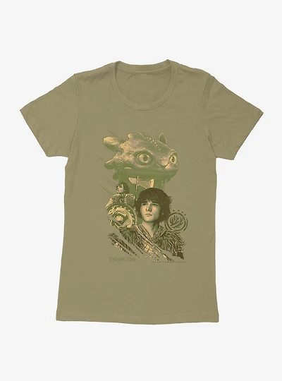 How To Train Your Dragon Hiccup and Toothless Womens T-Shirt