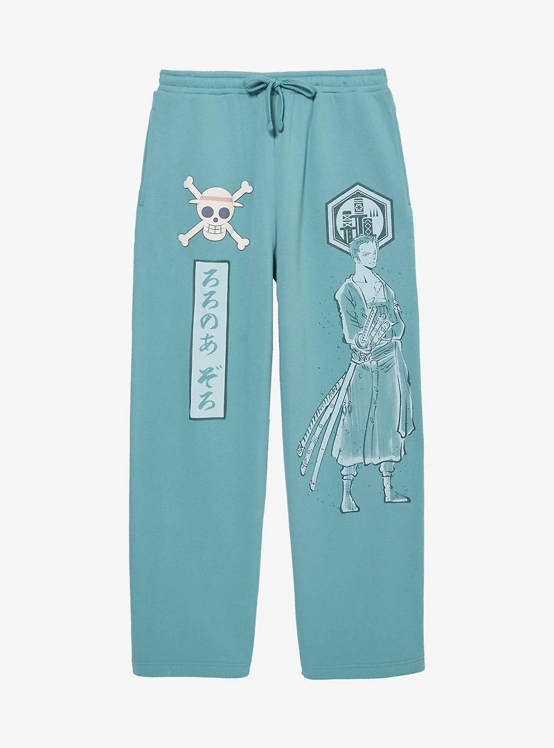 One Piece Zoro Wide Leg Sweatpants — BoxLunch Exclusive