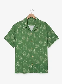 Studio Ghibli® My Neighbor Totoro Tonal Floral Allover Print Woven Button-Up - BoxLunch Exclusive