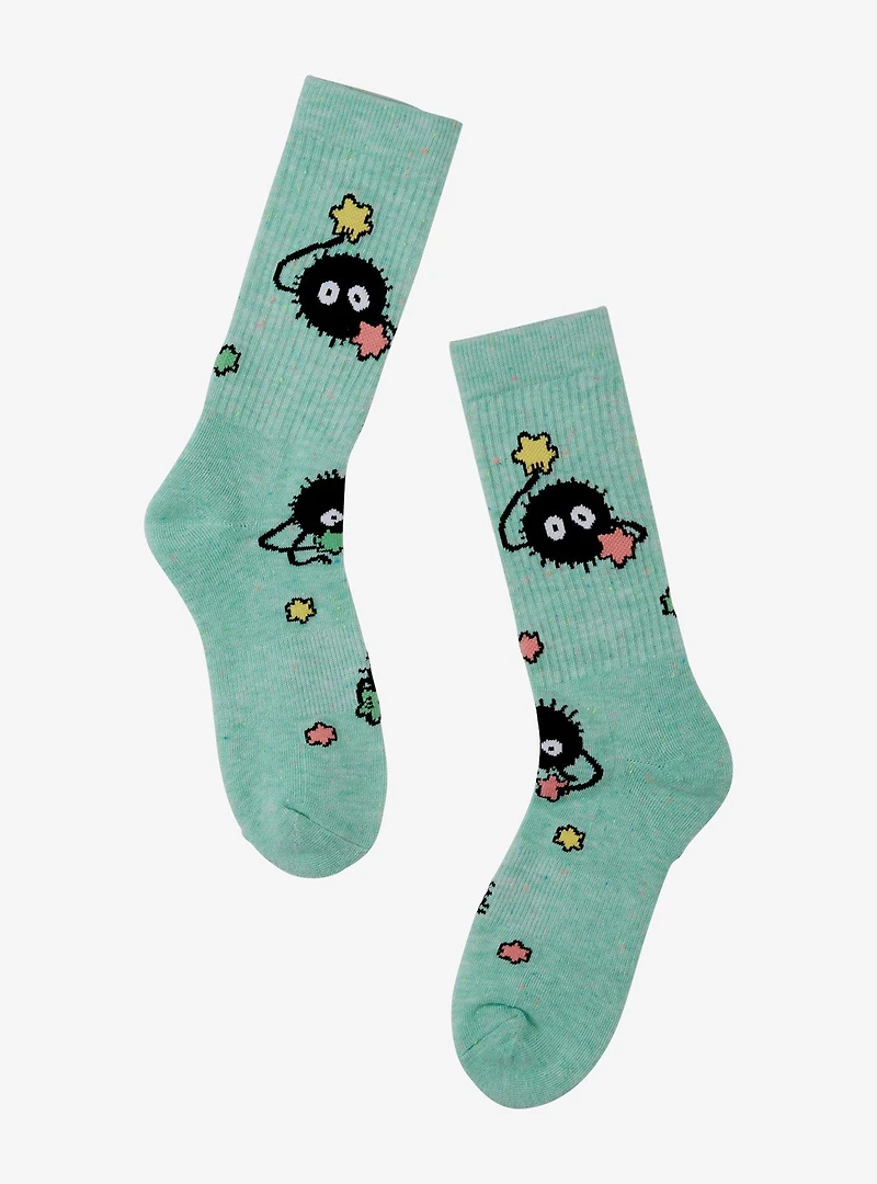 Studio Ghibli® Spirited Away Soot Sprites Allover Print Crew Socks - BoxLunch Exclusive