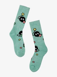 Studio Ghibli® Spirited Away Soot Sprites Allover Print Crew Socks - BoxLunch Exclusive