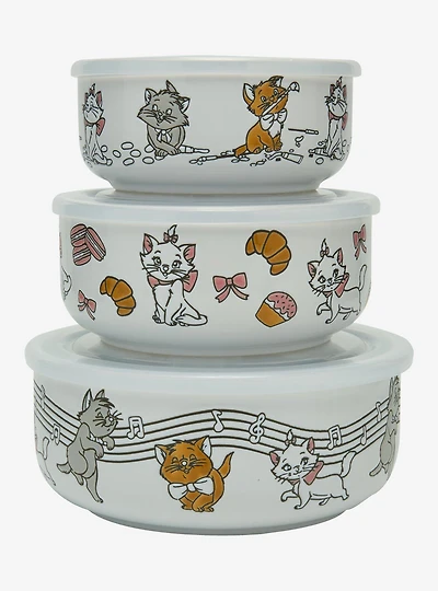 Disney The Aristocats Kittens Bowl Set With Lids — BoxLunch Exclusive