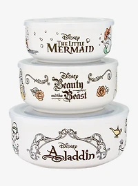 Disney Princess Classic Bowl Set With Lids — BoxLunch Exclusive