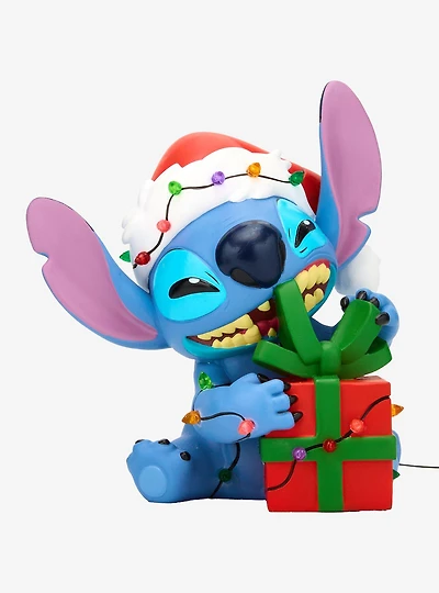 Disney Lilo & Stitch Gift Stitch Light-Up Tree Topper — BoxLunch Exclusive
