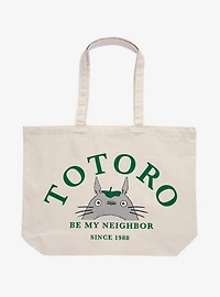 Studio Ghibli® My Neighbor Totoro Portrait Canvas Tote Bag - BoxLunch Exclusive