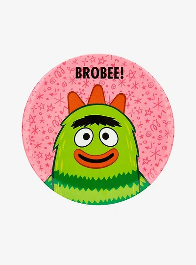 Yo Gabba Gabba! Brobee Circle Button Pin