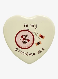 In My Grandma Era Heart-Shaped Button Pin