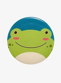 Smiling Frog Button Pin