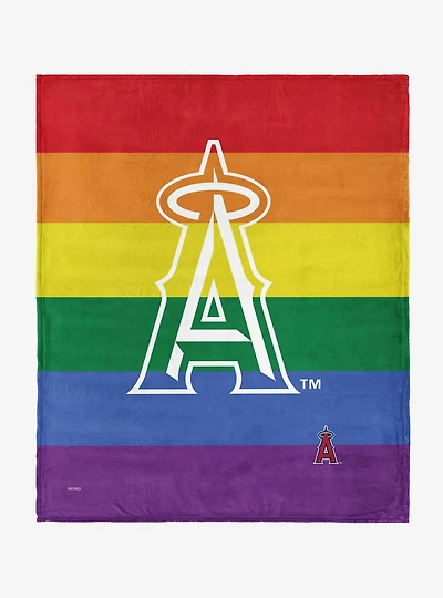 MLB Los Angeles Angels Pride Series Silk Touch Throw Blanket