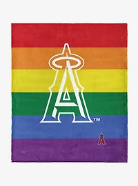 MLB Los Angeles Angels Pride Series Silk Touch Throw Blanket