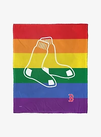 MLB Boston Red Sox Pride Series Silk Touch Throw Blanket