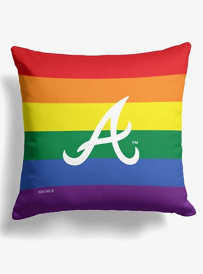 MLB Atlanta Braves Pride Series Throw Pillow