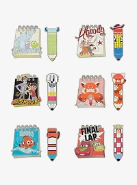 Disney Pixar Pencil & Notepad Blind Box Enamel Pin Set - BoxLunch Exclusive