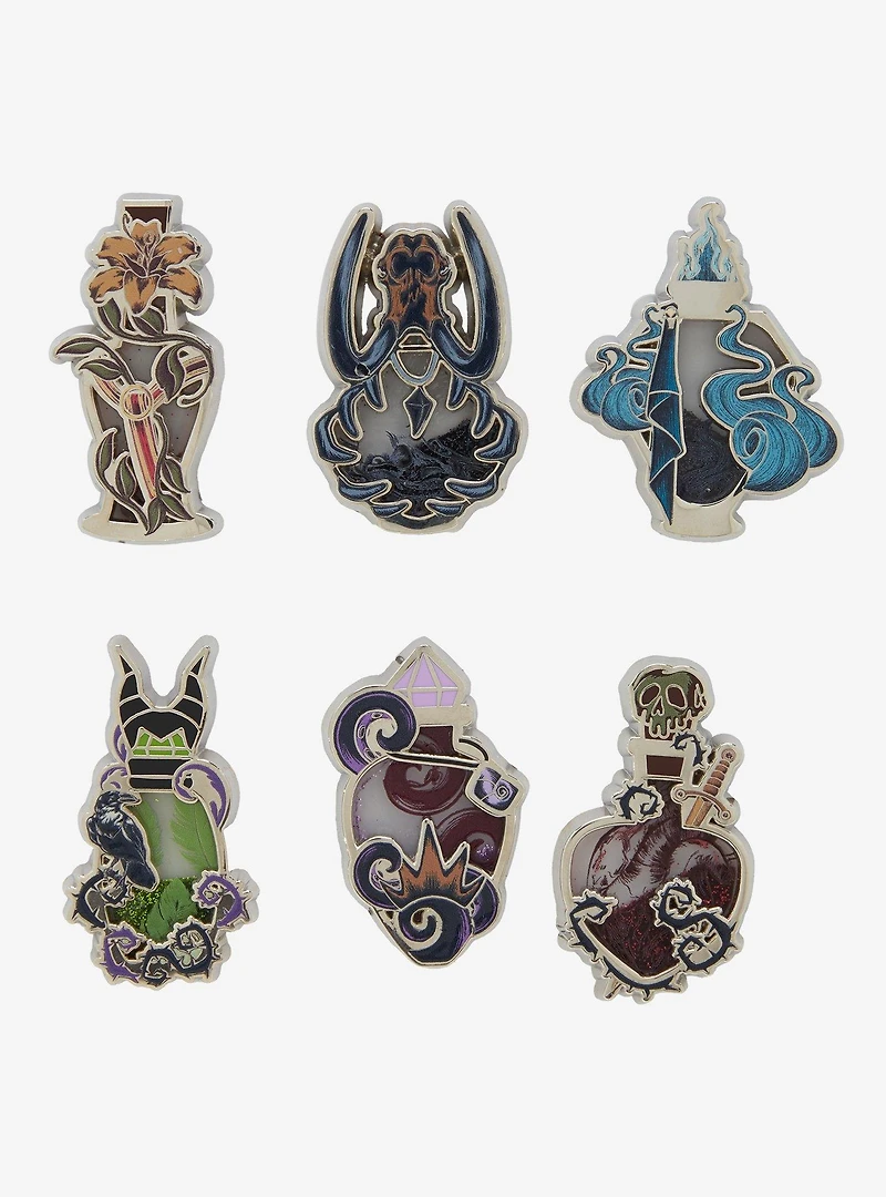 Disney Villains Potion Bottle Liquid Glitter Blind Box Enamel Pin — BoxLunch Exclusive