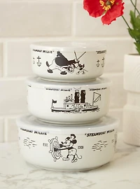 Disney Steamboat Willie Scenes Ceramic Bowl & Lid Set - BoxLunch Exclusive