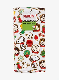 Peanuts Christmas Cookies Holiday Kitchen Towel Set