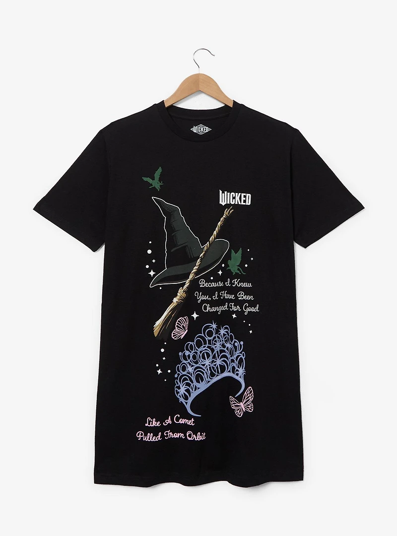 Wicked Glinda & Elphaba Plus T-Shirt Dress — BoxLunch Exclusive