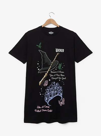 Wicked Glinda & Elphaba Plus T-Shirt Dress — BoxLunch Exclusive