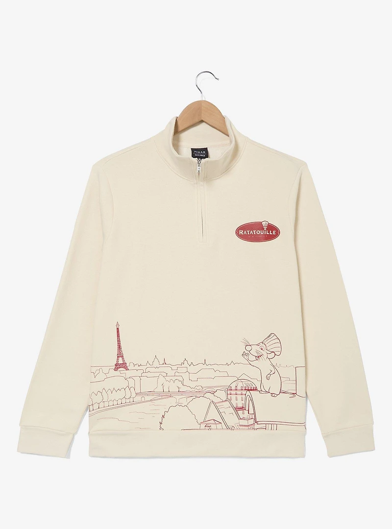 Disney Pixar Ratatouille Paris Quarter Zip Crewneck — BoxLunch Exclusive